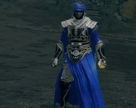 艾尔登法环深蓝色纹理蓝布套装mod