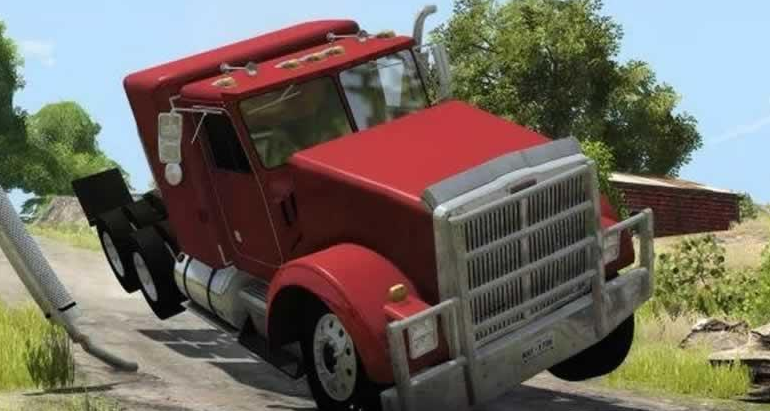 破坏大卡车