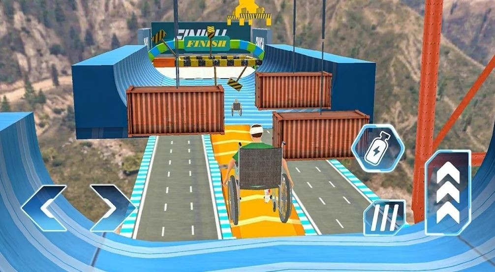 wheelchair rush stunt racing